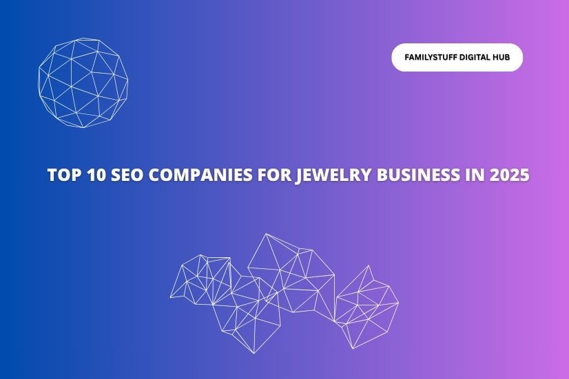 a image with text Top 10 SEO Companies for Jewelry Business in 2025