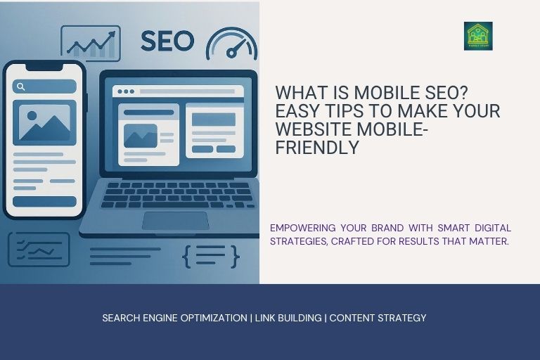 image with text What Is Mobile SEO? Easy Tips to Make Your Website Mobile-Friendly
